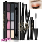 Mascara Bút kẻ mắt Set Makeup Toàn bộ Người mới bắt đầu Trang điểm Khỏa thân Bốn mảnh Mỹ phẩm Không thấm nước Lười mắt - Bộ trang điểm