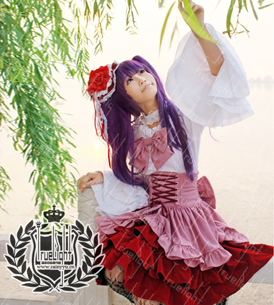 超可愛(ài)白夜之城cosplay海貓鳴泣之時(shí)古戶(hù)艾莉卡蘿莉洋裝裙子服裝