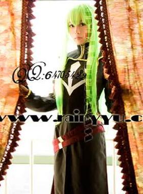 热卖白夜之城cosplay叛逆的鲁鲁修CC第二季R2黑色黑骑礼服装定做