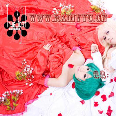 COSPLAY超时空要塞F兰卡李礼服MACROSS2人の歌姬华丽红色裙子定做