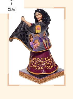 正版迪士尼Jim shore长发公主葛索妈妈树脂礼品雕像模型摆件