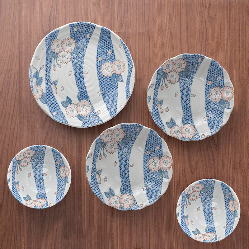 美浓烧日本进口餐具陶瓷菜盘饭碗