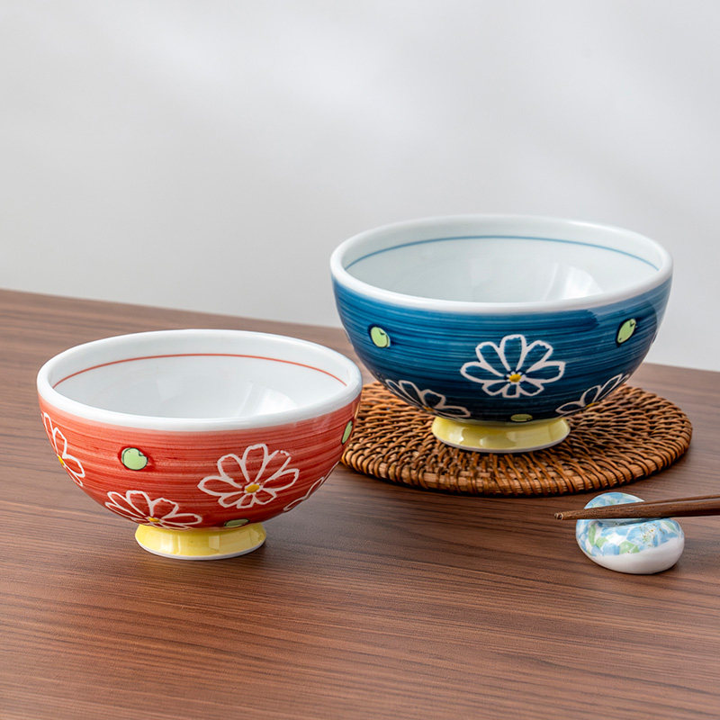 美浓烧日本进口釉下餐具陶瓷饭碗