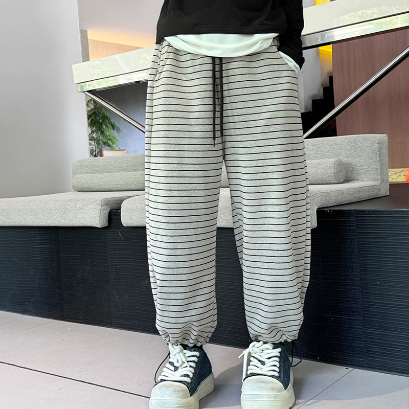【清仓】女童裤子春秋儿童春季休闲条纹束脚裤中大童春装运动卫裤,童装/婴儿装/亲子装,裤子,淘宝优惠券,粉丝福利购,淘宝优惠卷