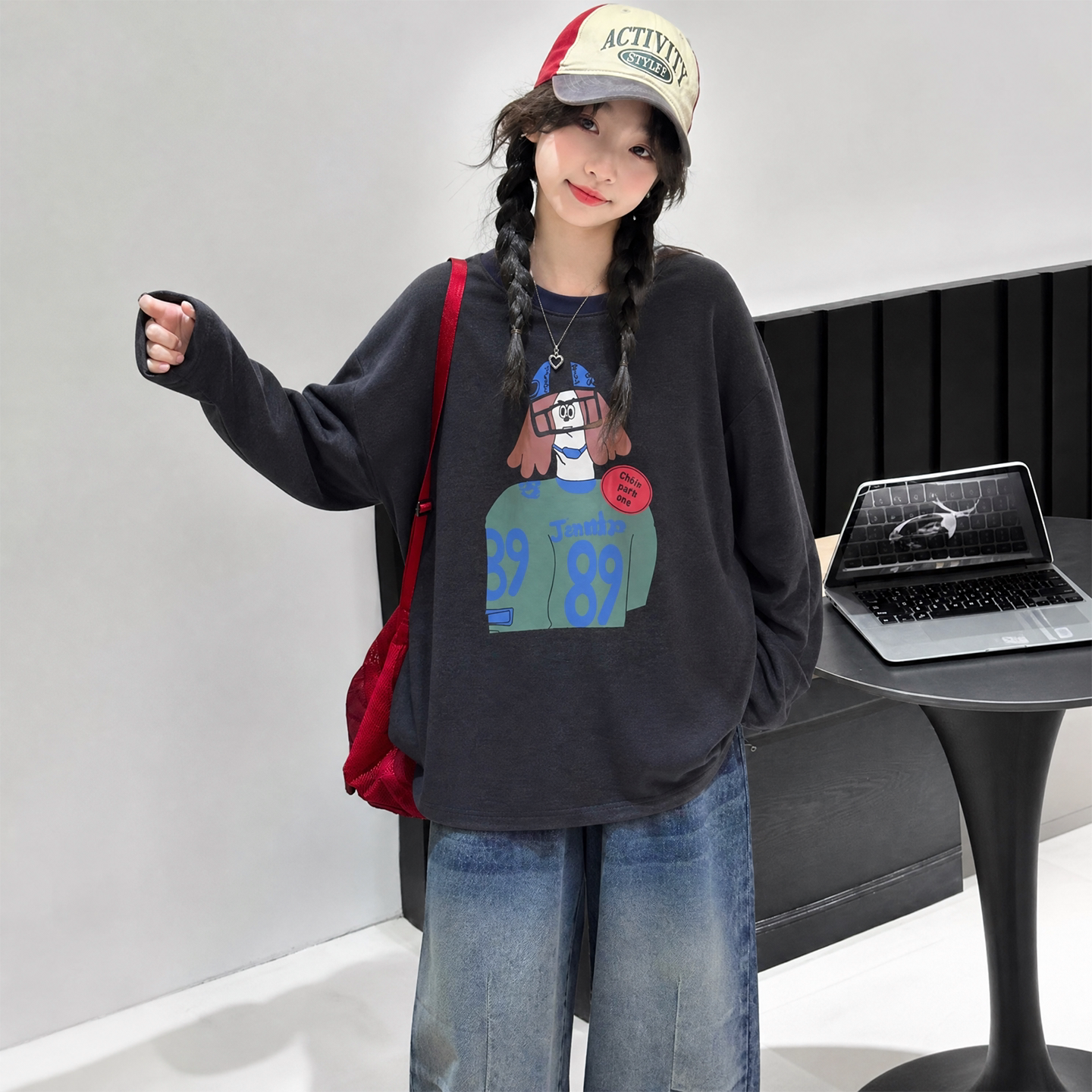 女童打底衫2026新款冬季儿童洋气保暖长袖上衣打底时尚高级感内搭