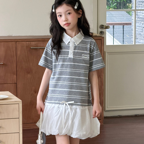 女童裙子2026新款夏季连衣裙初中生纱裙儿童女大童超好看薄款夏裙
