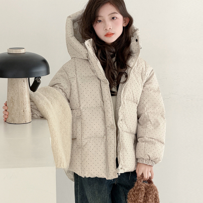 女童棉服2025新款儿童棉袄洋气时髦巨超好看夹棉外套加厚棉衣冬装