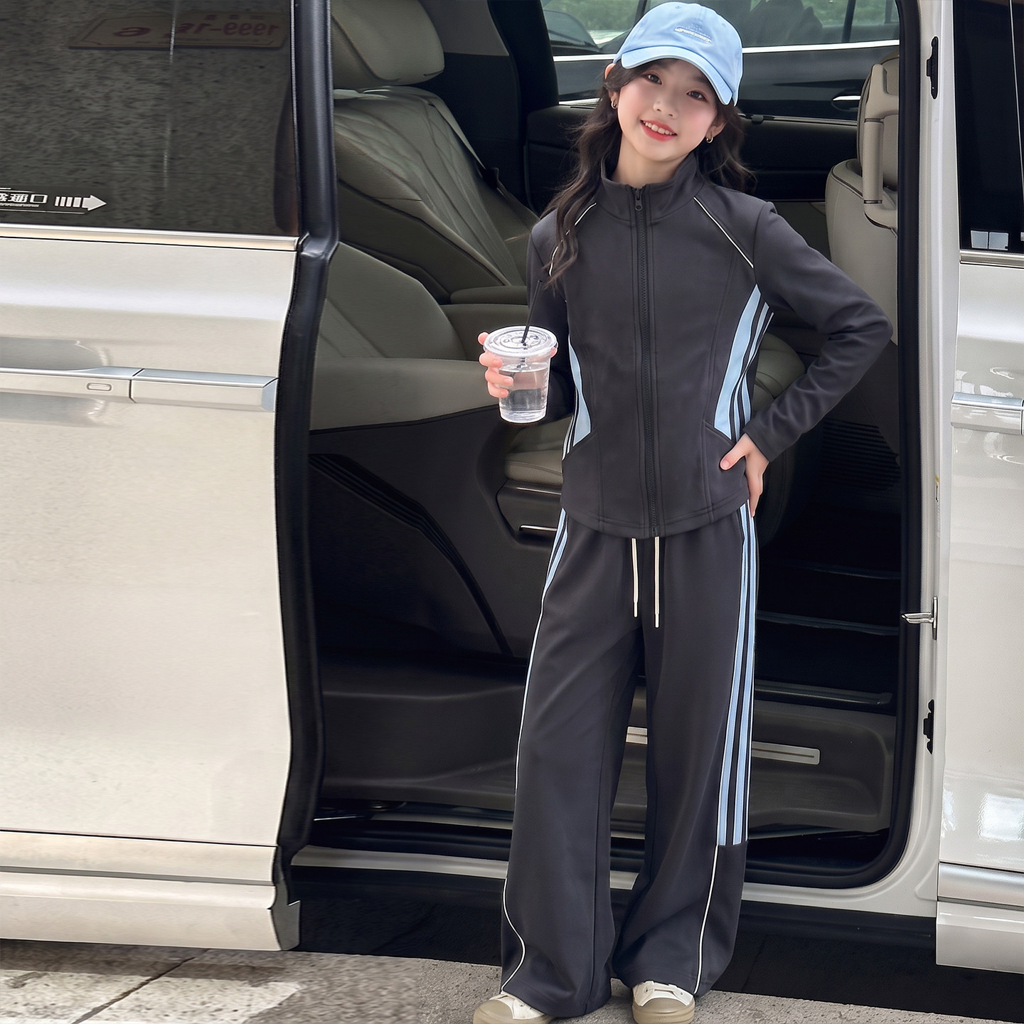 女童套装2026新款秋又酷又飒的大童女装儿童衣服运动套装女孩秋装图片