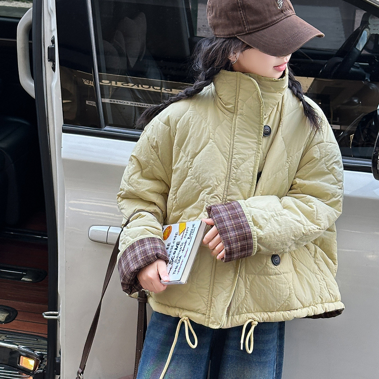 女童棉服冬季新款女大童洋气棉袄