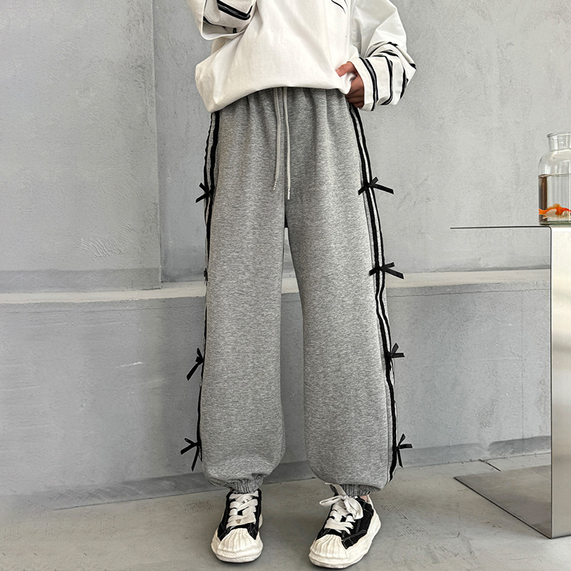 女童束脚裤2026春装新款儿童蝴蝶结织带休闲裤子女大童春秋运动裤,童装/婴儿装/亲子装,裤子,淘宝优惠券,粉丝福利购,淘宝优惠卷