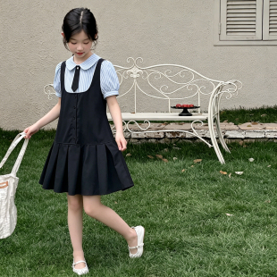 女童连衣裙2026新款千金感薄款初中生夏季漂亮的衣服大童女装夏裙