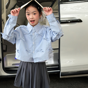 女童套装春装2026新款女大童初中生女装儿童时尚洋气时髦韩系穿搭
