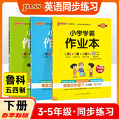 鲁科版 五四制2026小学学霸作业本英语三四五年级上册下册同步练习册阅读理解试卷练习题pass绿卡英语单词语法专项训练课时天天练