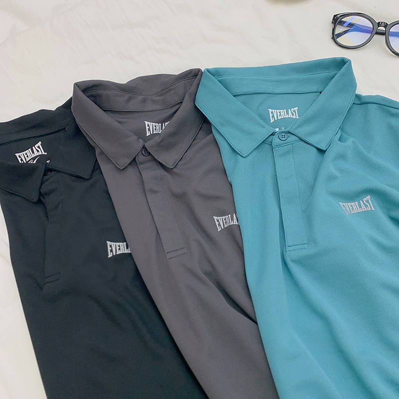 FOREIGN TRADE TAIL LIST PROFESSIONAL SPORTS MENS QUICK-DRYING BREATHABLE FUNCTIONAL FABRIC COMFORTABLE POLO SHIRT SHORT SLEEVE SUMMER T-SHIRT