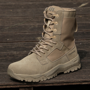 指挥官缚龙二代高帮战术靴男防穿刺训练户外登山鞋防滑耐磨沙漠靴