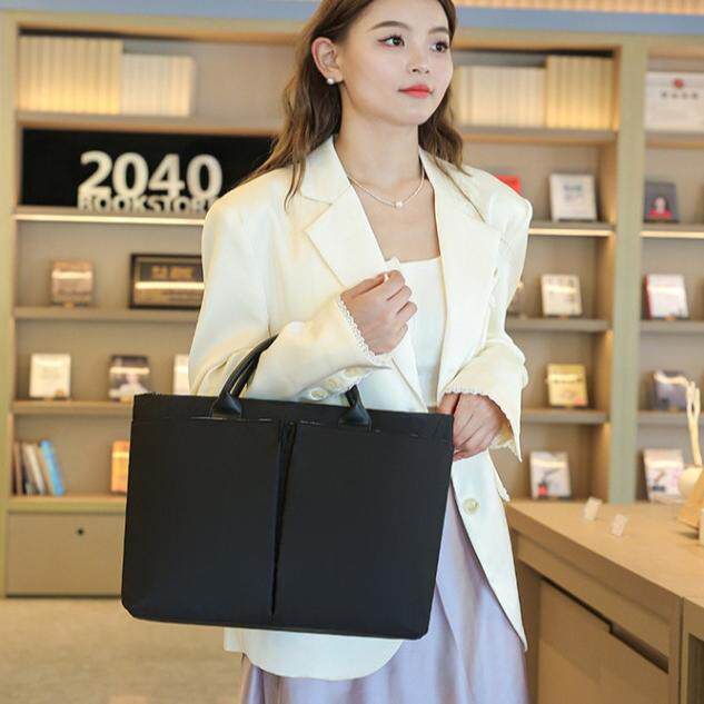 笔记本斜跨手提电脑包适用苹果macbookair13寸华为matebook14s女保护套联想华硕13.3文件包15.6简约pro15戴尔