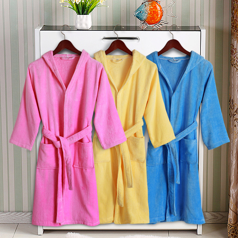 儿童浴袍纯棉毛巾料男女童宝宝加厚浴衣带帽亲子浴巾春夏秋冬|ruв категории Нижнее белье, халат/халат - от Buy2taobao.com для оказания профессиональной услуги покупки агента Taobao
