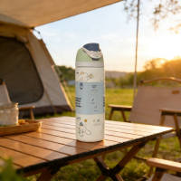 Owala Freesip insulated cup, new straw cup, sports water cup, portable cup, large-capacity cold insulation cup thumbnail 6