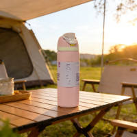 Owala Freesip insulated cup, new straw cup, sports water cup, portable cup, large-capacity cold insulation cup thumbnail 3