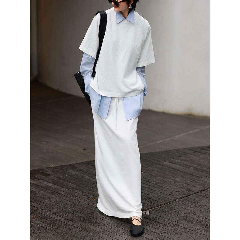 大牌套装上衣半身裙衬衫