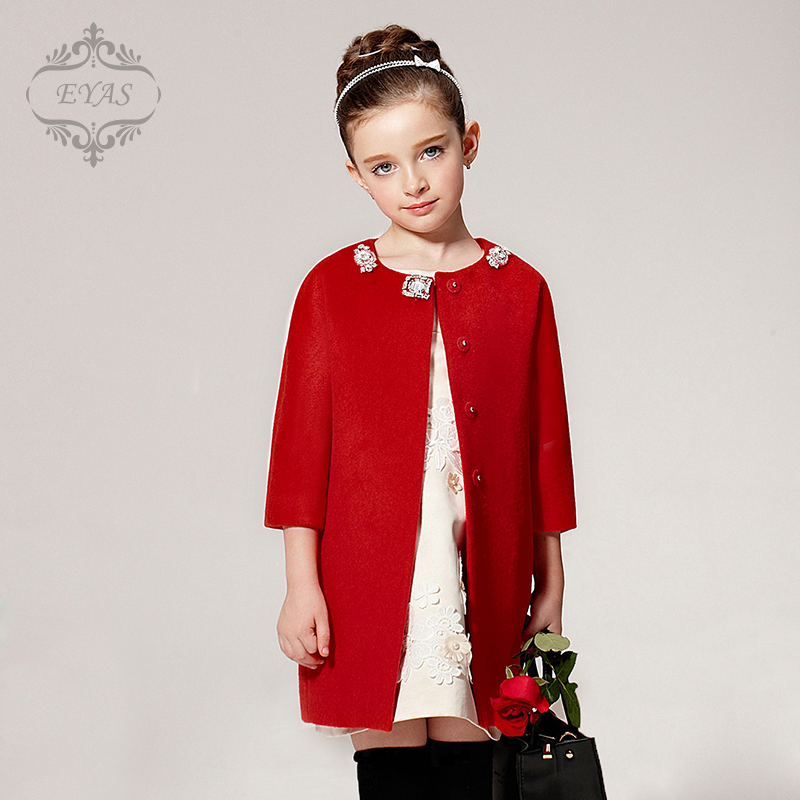 Manteau pour fille EYAS en mélange - Ref 2162340 Image 4