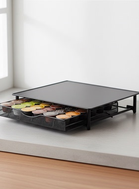 Dolce Gusto咖啡胶囊收纳抽屉铁质大容量储放盒展示架美观实用