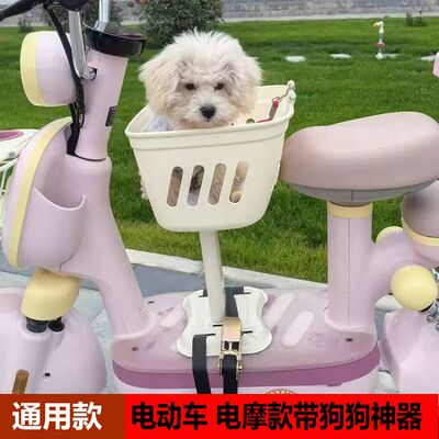通用狗狗电动车座椅车筐遛狗神器