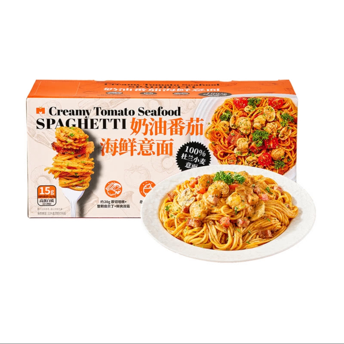 山姆代购奶油番茄海鲜意面