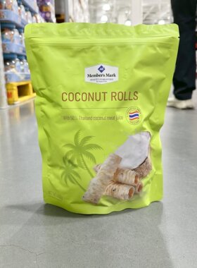 麦德龙CostcoSam会员超市代购泰国进口Member’sMark椰香脆卷400g
