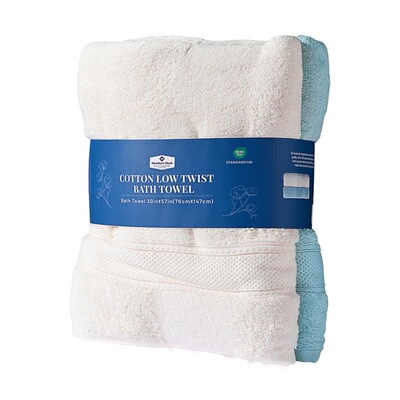 Sam纯棉低捻浴巾100%棉加大