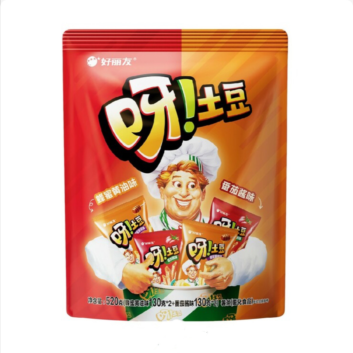 SamCostco开市客会员超市代购蜂蜜黄油番茄酱味好丽友呀土豆520g