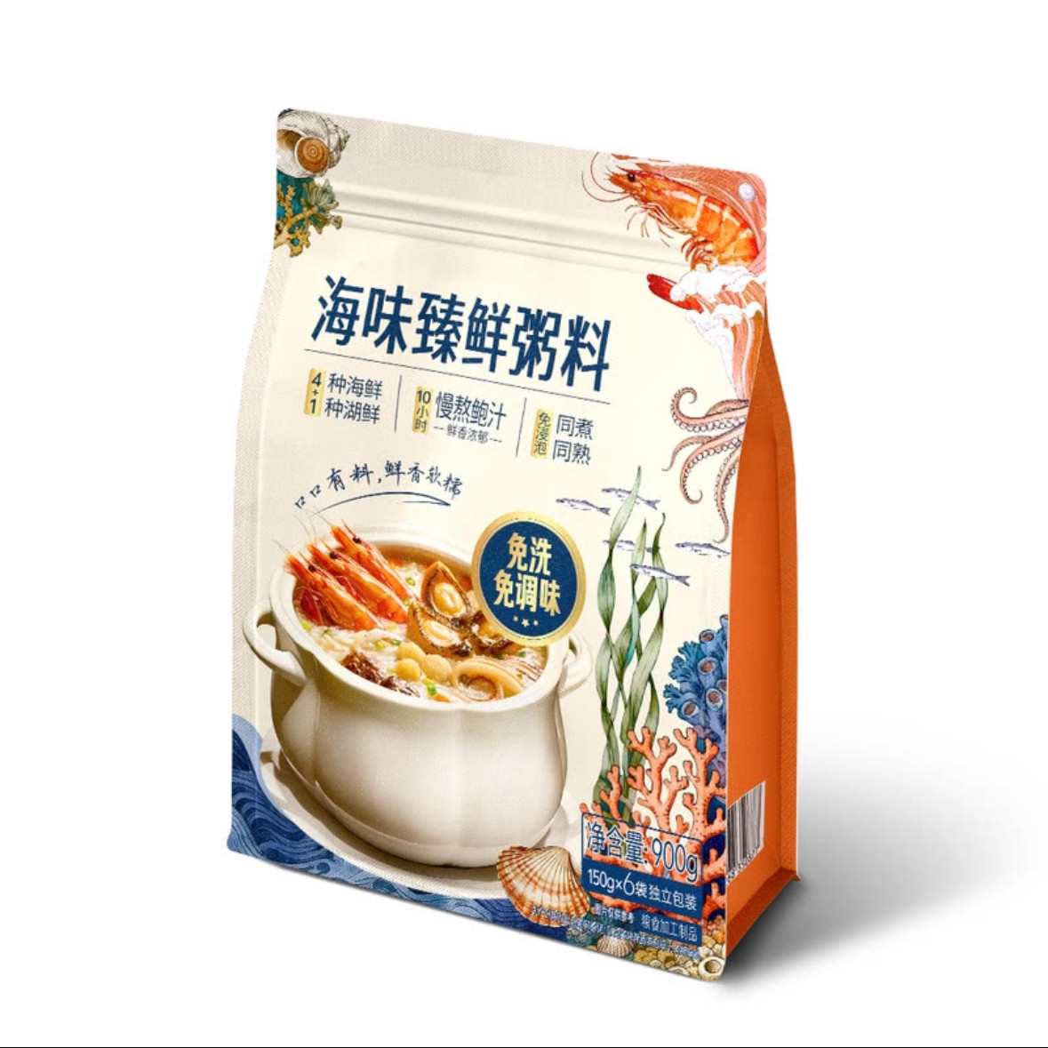 山姆代购鲍汁海味臻鲜粥料