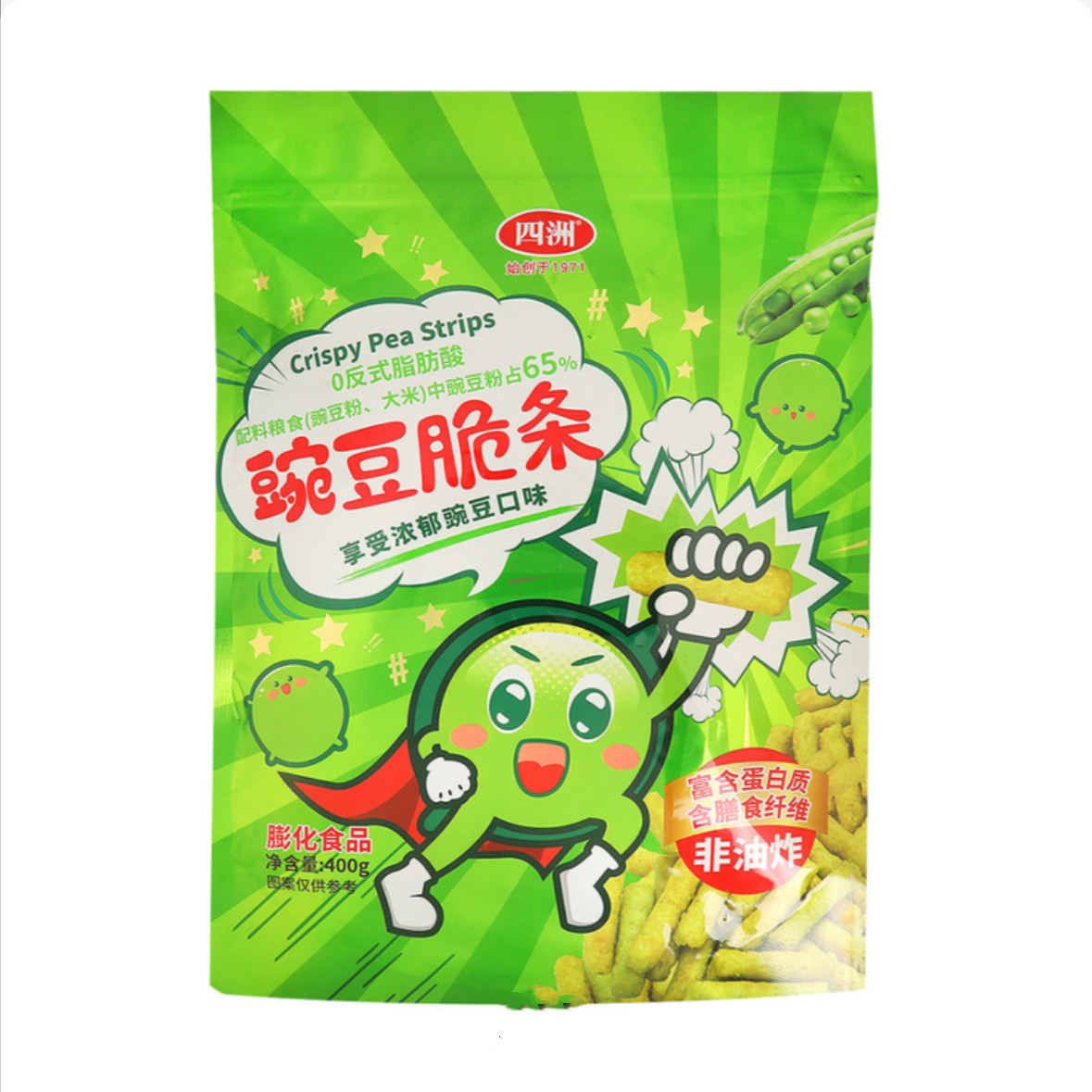 上海SamCostco开市客会员超市代购膨化零食非油炸四洲豌豆脆条