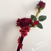 魔法仙女棒 花杖 「珍珠兔」原创lolita手作玫瑰花手杖 权杖