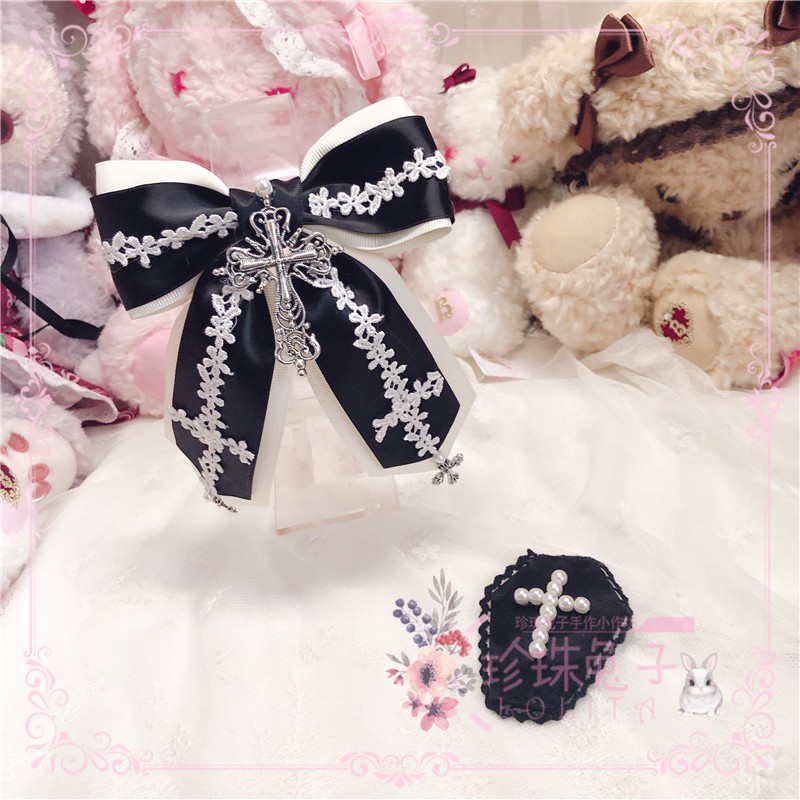 原创手作风十字架边夹