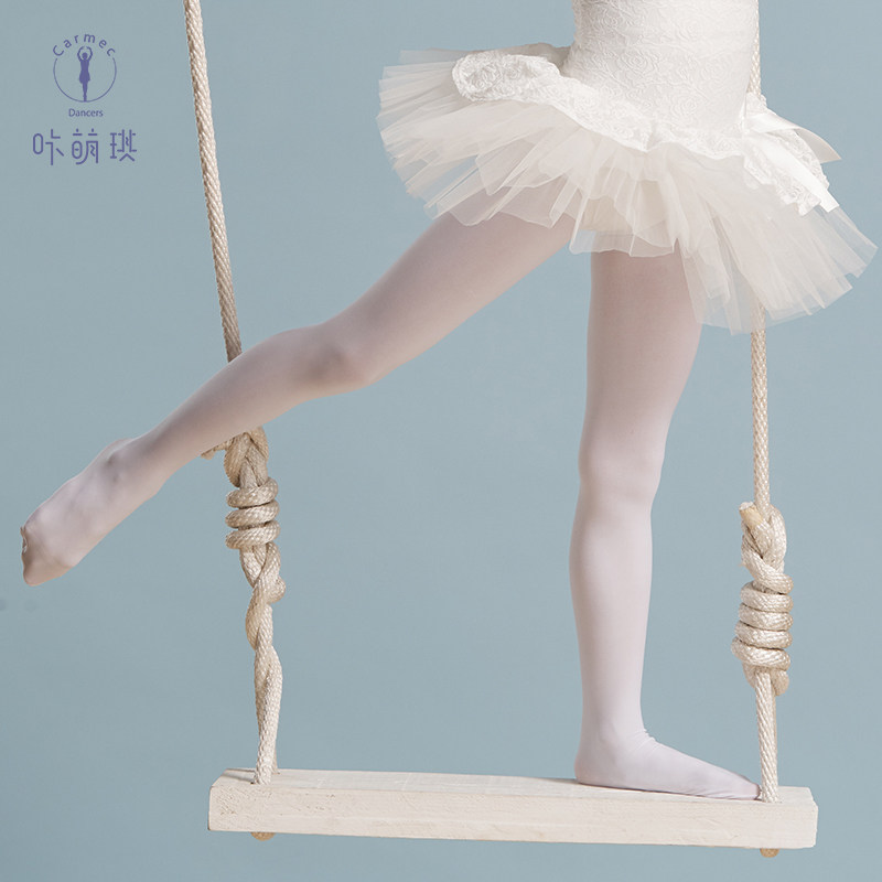 儿童舞蹈服装春秋女童脚蹬踩脚袜幼儿练功袜少儿拉丁舞芭蕾舞袜子