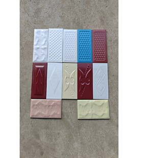 外墙瓷砖经典款10X20cm白色立体印双龙室外农村小区楼房工程出售