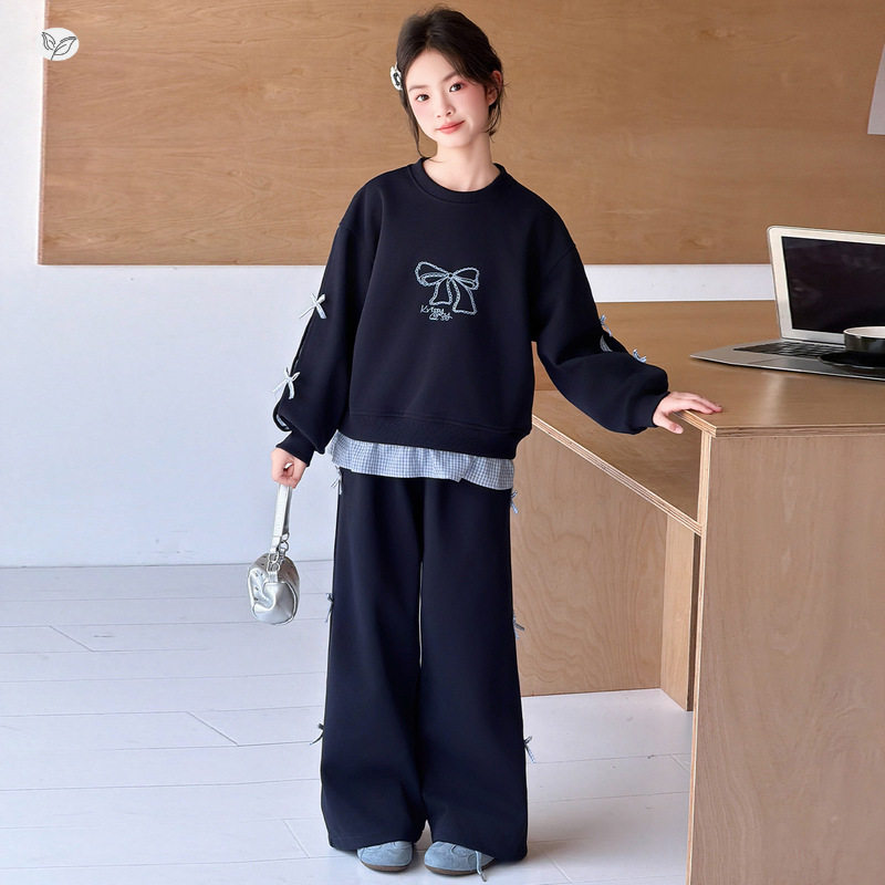 女童韩系运动服套装2026秋新款中