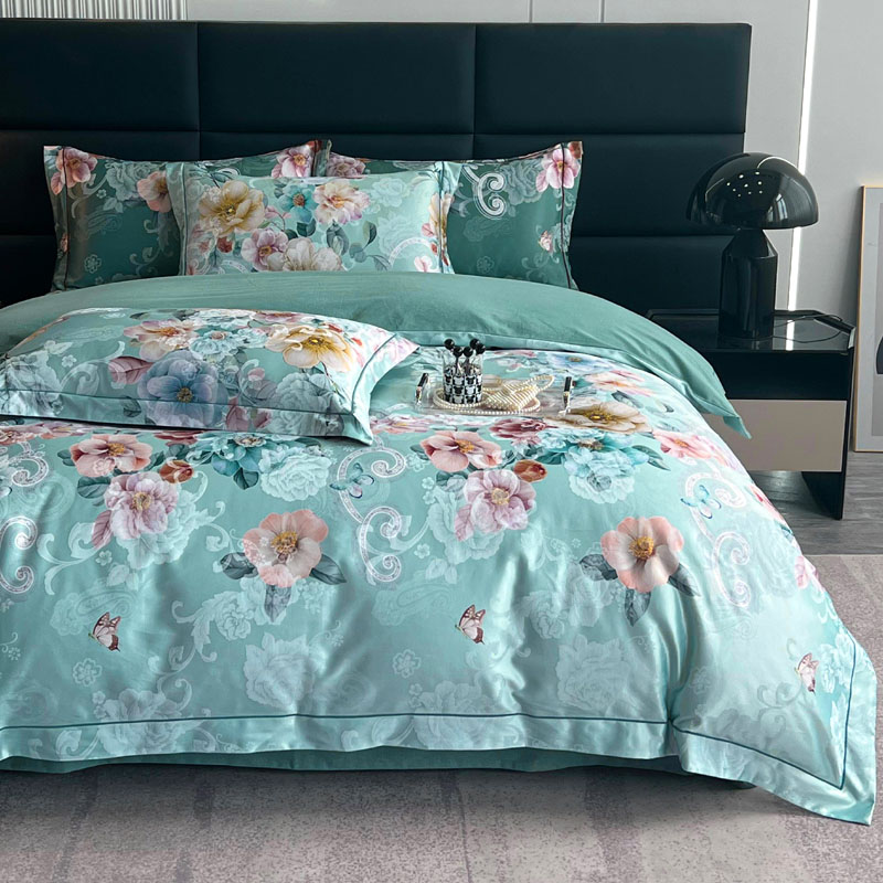 欧式风提花贡缎全纯棉四件套