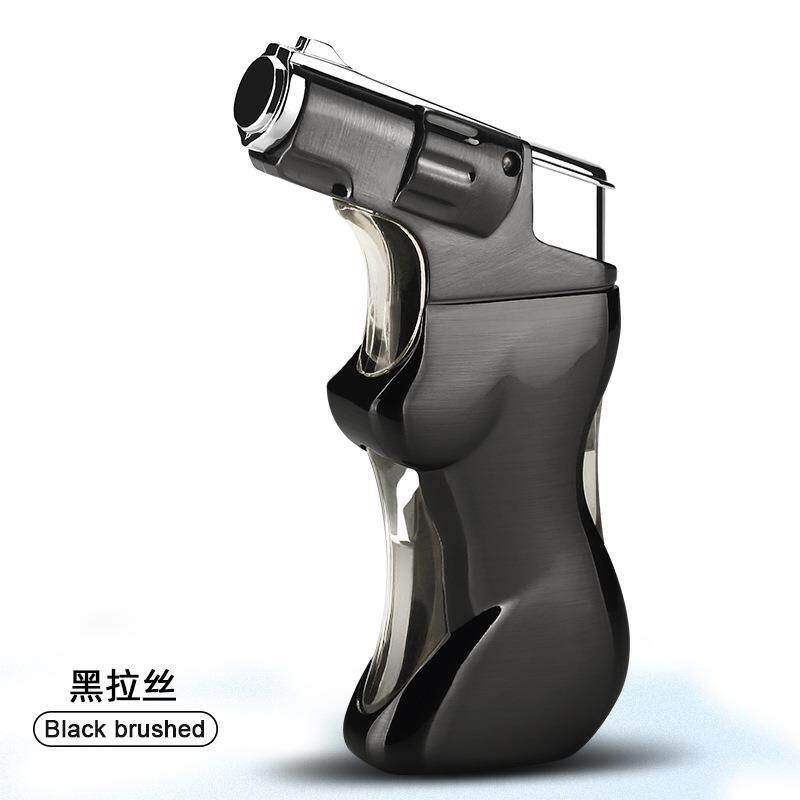 厂家直销HL208迷你便携式充气打火机金属防风小喷枪小焊枪打火机