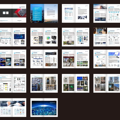 视频监控安防弱电智能化系统集成智能家居充电桩画册宣传册设计印