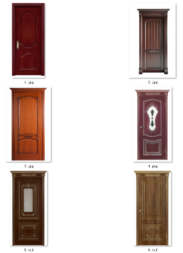 39-实木门图片欧式中式木门图片素材室内门型图片画册印刷级图片