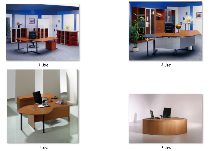 172-办公桌椅办公家具单人桌班台高清图片画册设计印刷办公素材图