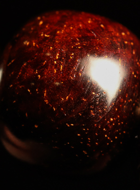 琢物 小叶紫檀琴料满水波s纹豆瓣金星鱼鳞底11x12MM老型手串 精工