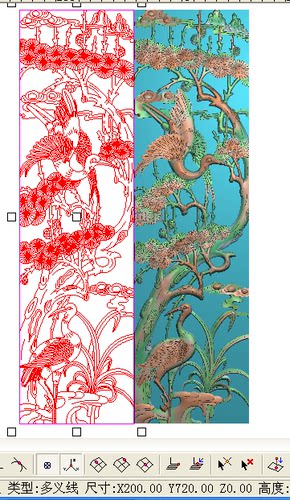 松鹤延年镂空隔断精雕图花鸟精品仙鹤屏风木雕灰度图松树鹤浮雕图