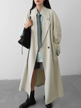 HAVERICE饭馆质感系列-天丝棉风衣!小众设计感廓形造型感风衣外套