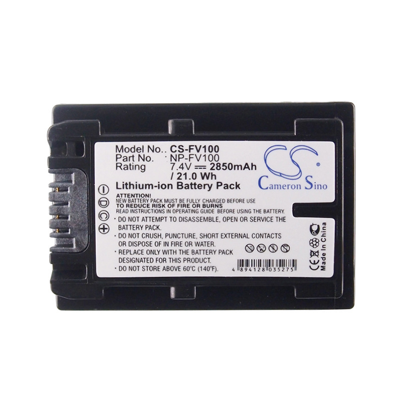 CS适用索尼HDR-HC3 CX170 CX370/V相机电池厂家直供NP-FV100正品