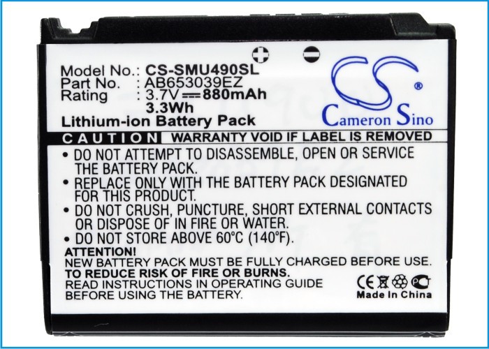 CameronSinoÊÊÓÃÈýÐÇSCH-U900 SCH-U490ÊÖ»úµç³ØAB653039EZ