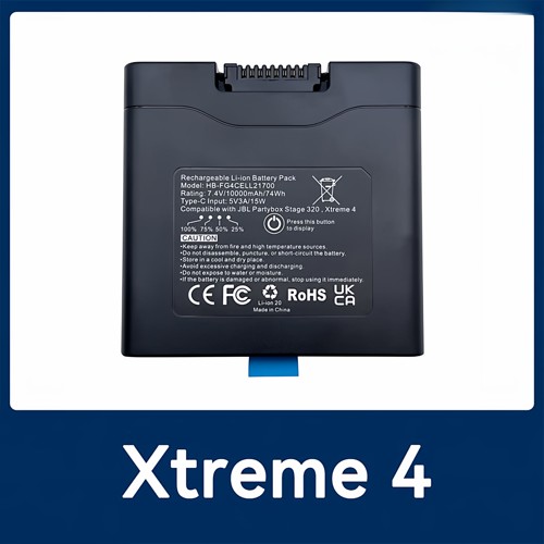 适用Xtreme4 战鼓4代partybox无线蓝牙音响电池HB-FG4CELL21700