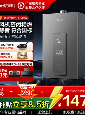 [重磅新品]万和燃气热水器家用天然气1级节能下置风机官方旗舰店